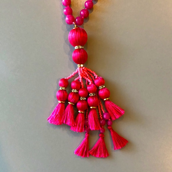 Kate Spade Beaded Coin and Tassel Necklace - Picture 6 of 14